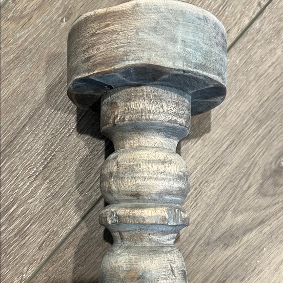 Rustic Wooden Candle Holders - Picture 6 of 8